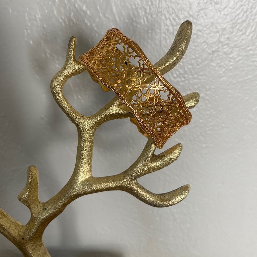 Gold cuff bracelet